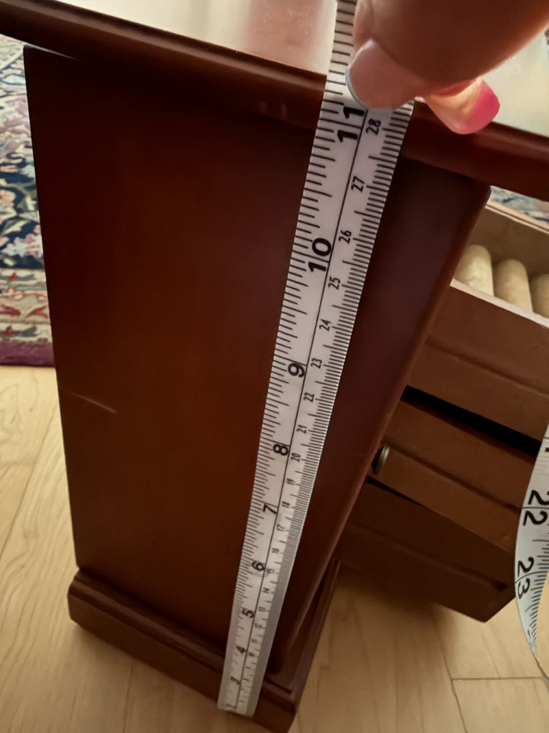 Wooden Jewelry Box with Drawers and Cabinet - photo 2