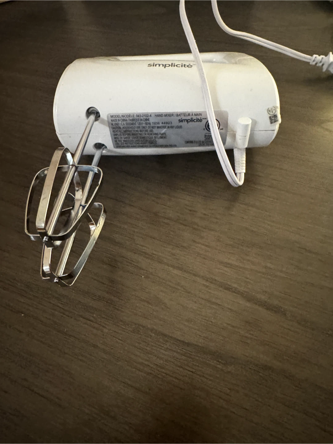 Simplicity Hand Mixer - photo 2
