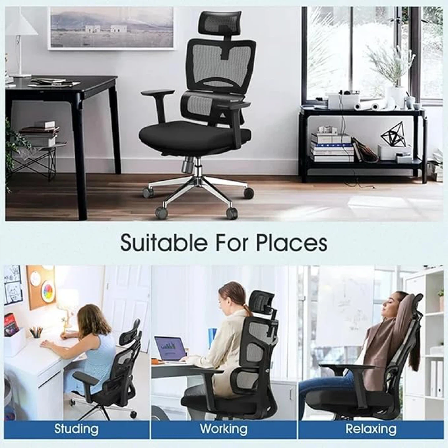 Ergonomic Office Chair with Adjustable Lumbar Support - photo 3