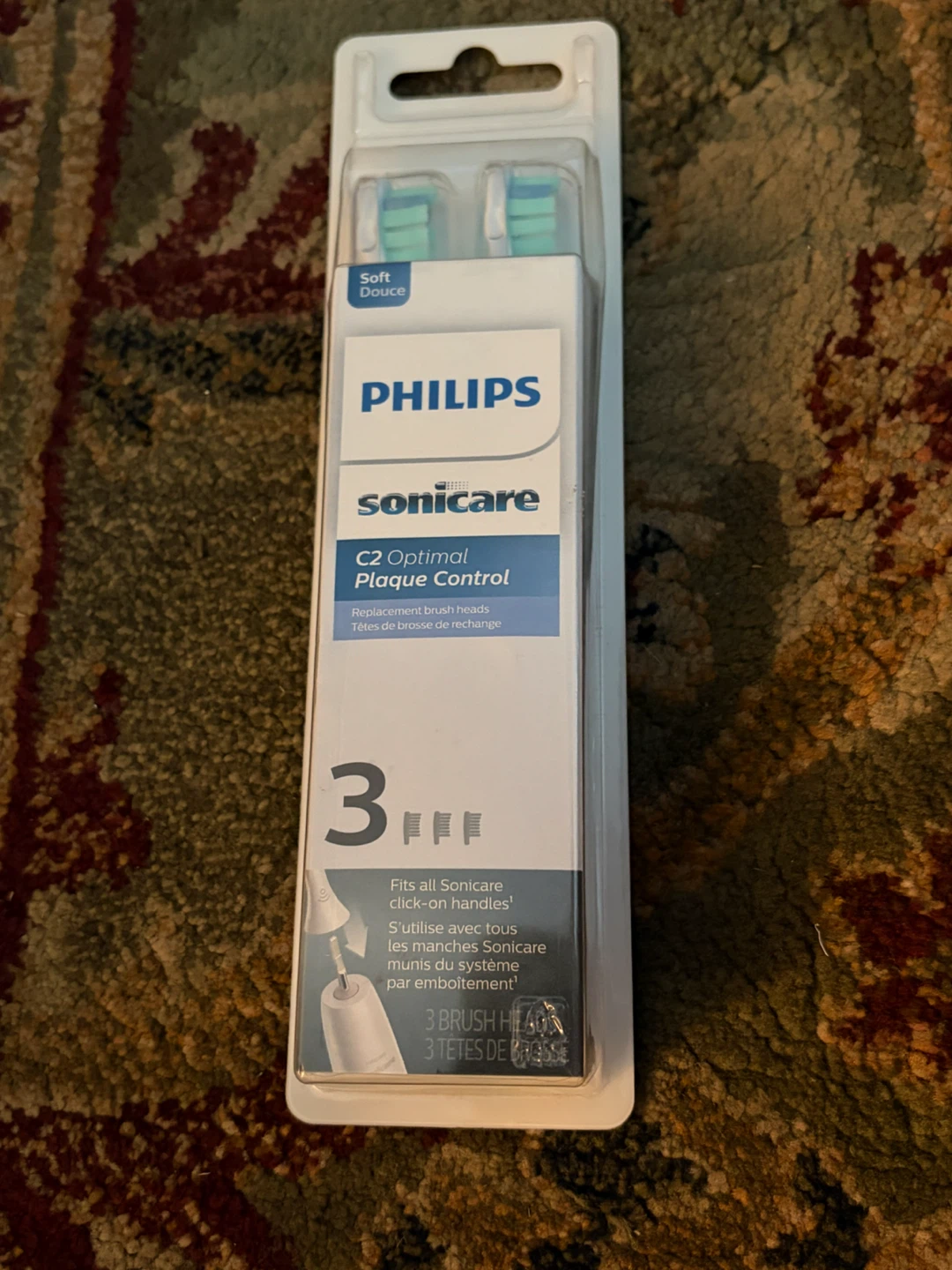 New Philips Sonicare C2 Optimal Plaque Control 3 Pack
