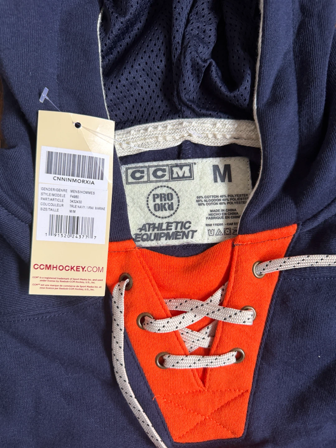 NEW CCM Edmonton Oilers Hockey Hoodie - photo 3