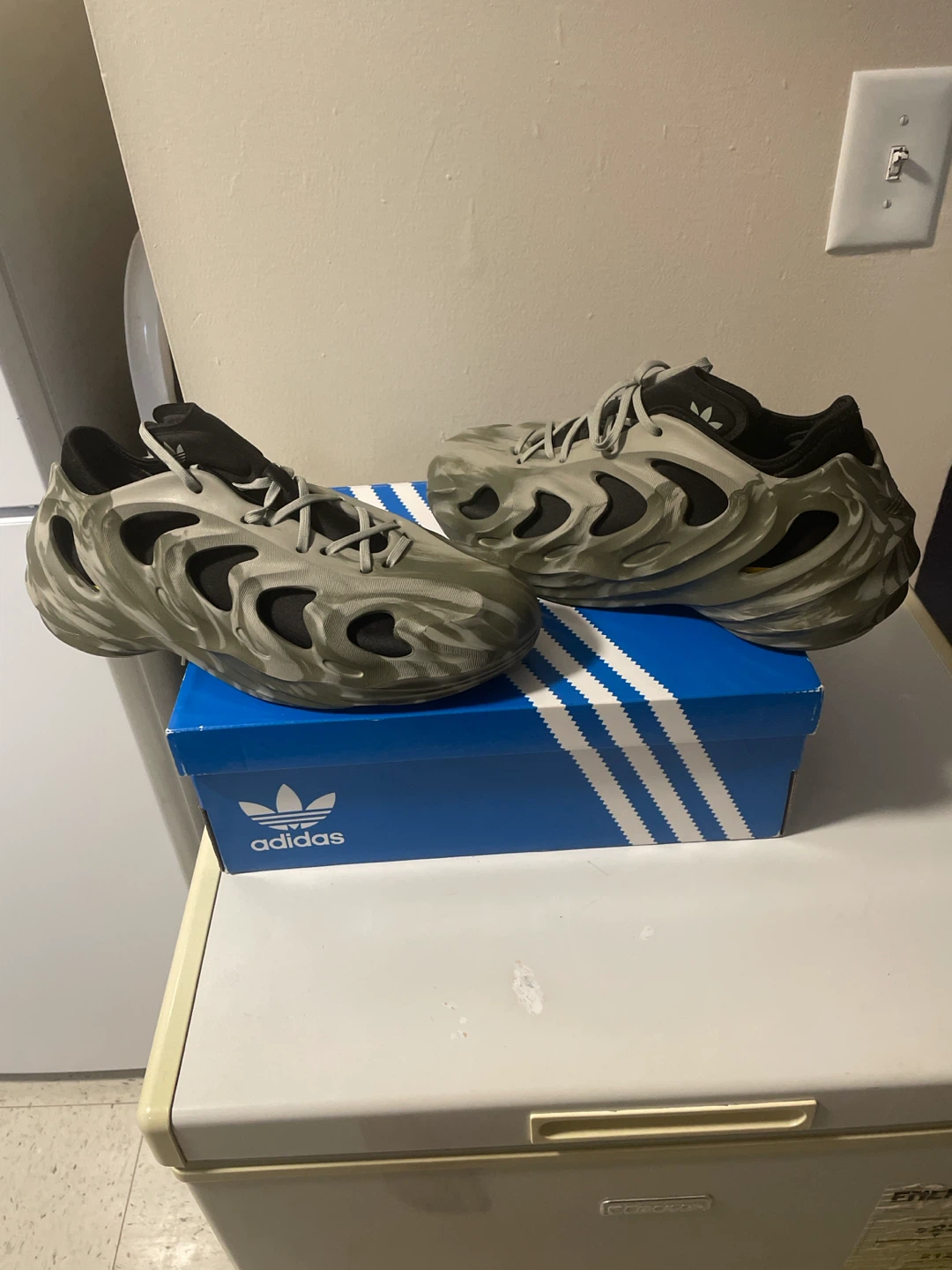 Adidas Adilette Clogs Green Camo