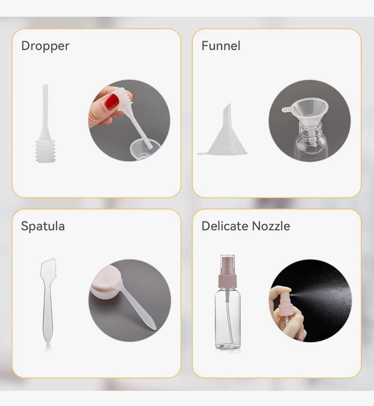 New 11 pcs Travel Bottles Set for Shampoos, Conditioner, etc - photo 5