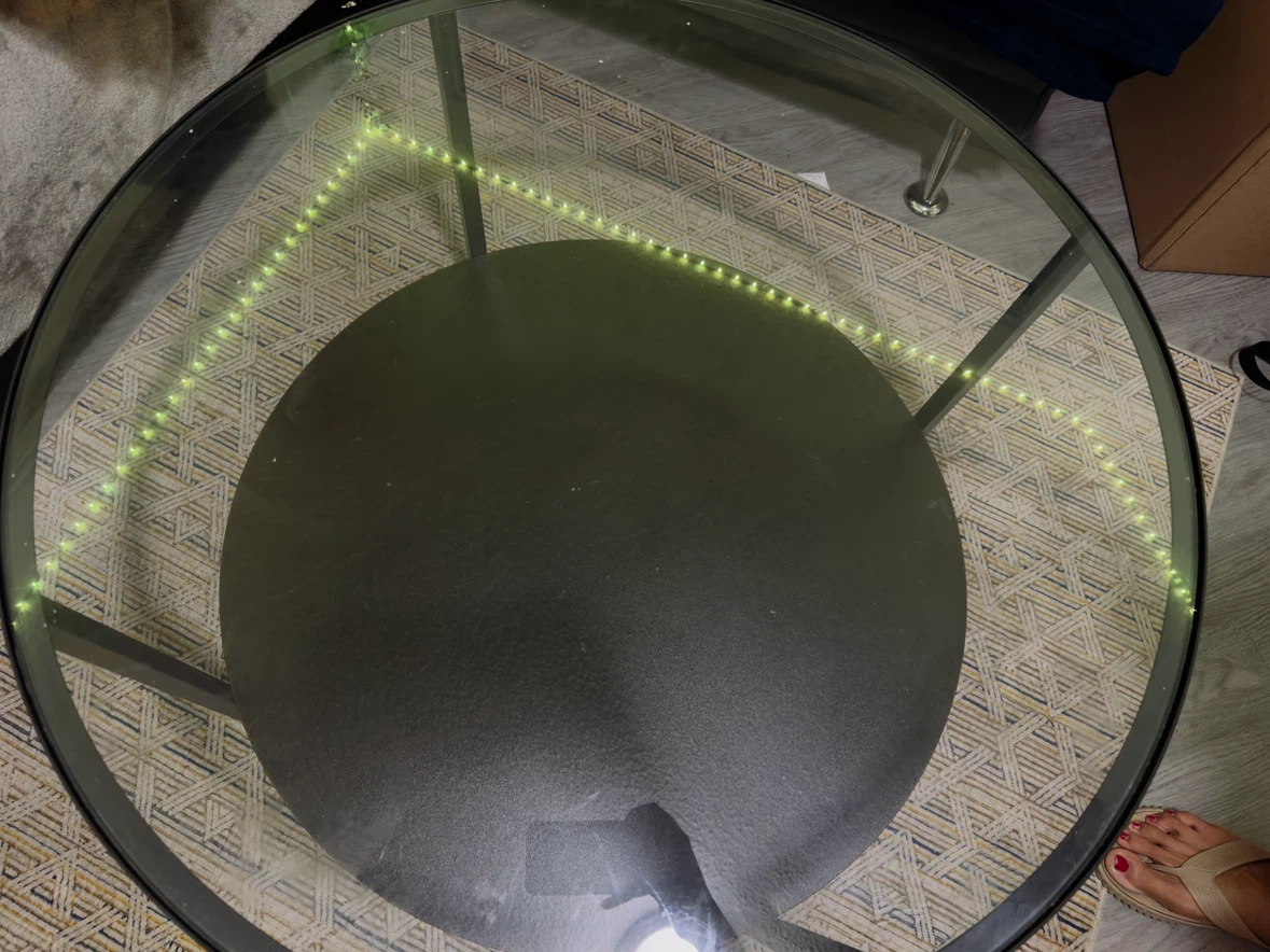 Round glass table - photo 2