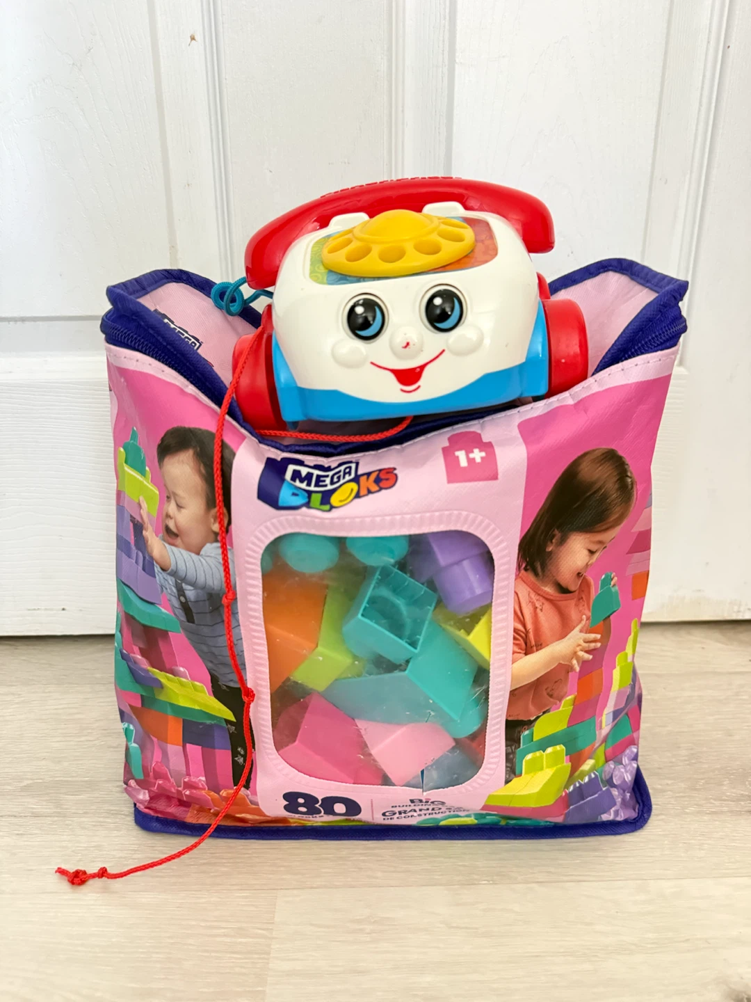 Mega Bloks Building Bag with fisher price Toy Phone - photo 3