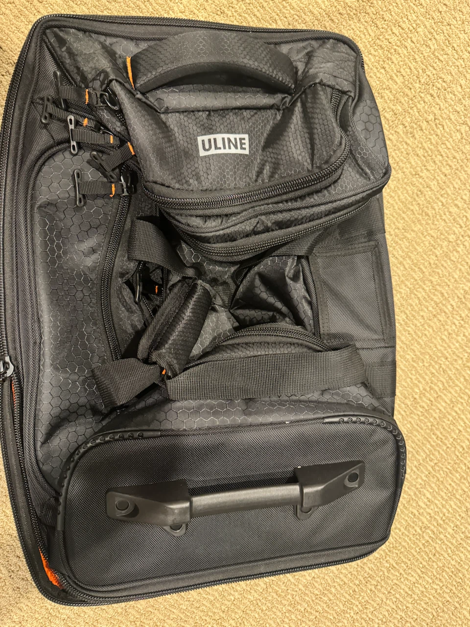 BRAND NEW! Black Rolling Duffle Bag carry on luggage - photo 2