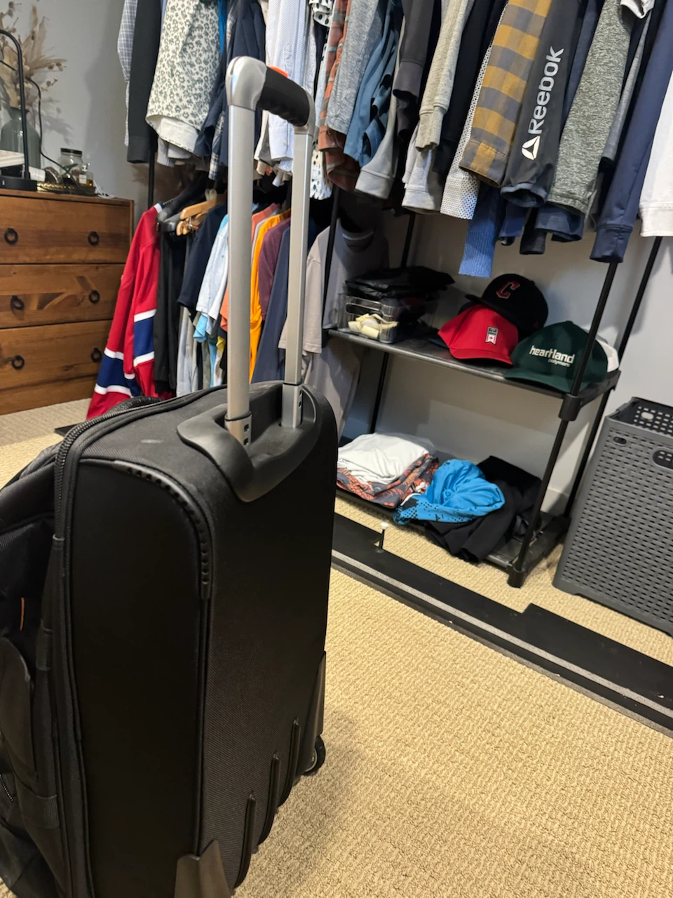 BRAND NEW! Black Rolling Duffle Bag carry on luggage - photo 4
