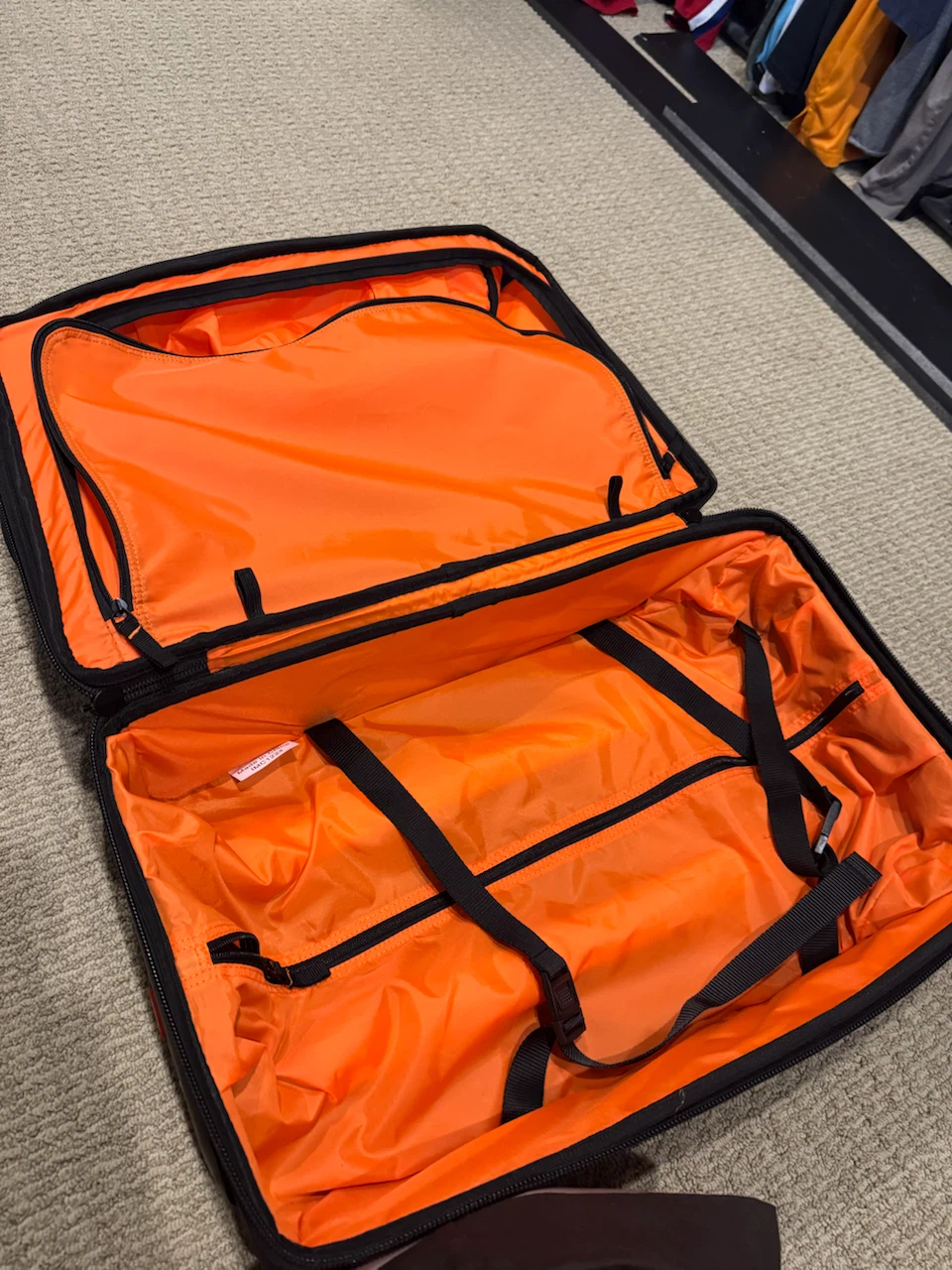 BRAND NEW! Black Rolling Duffle Bag carry on luggage - photo 5