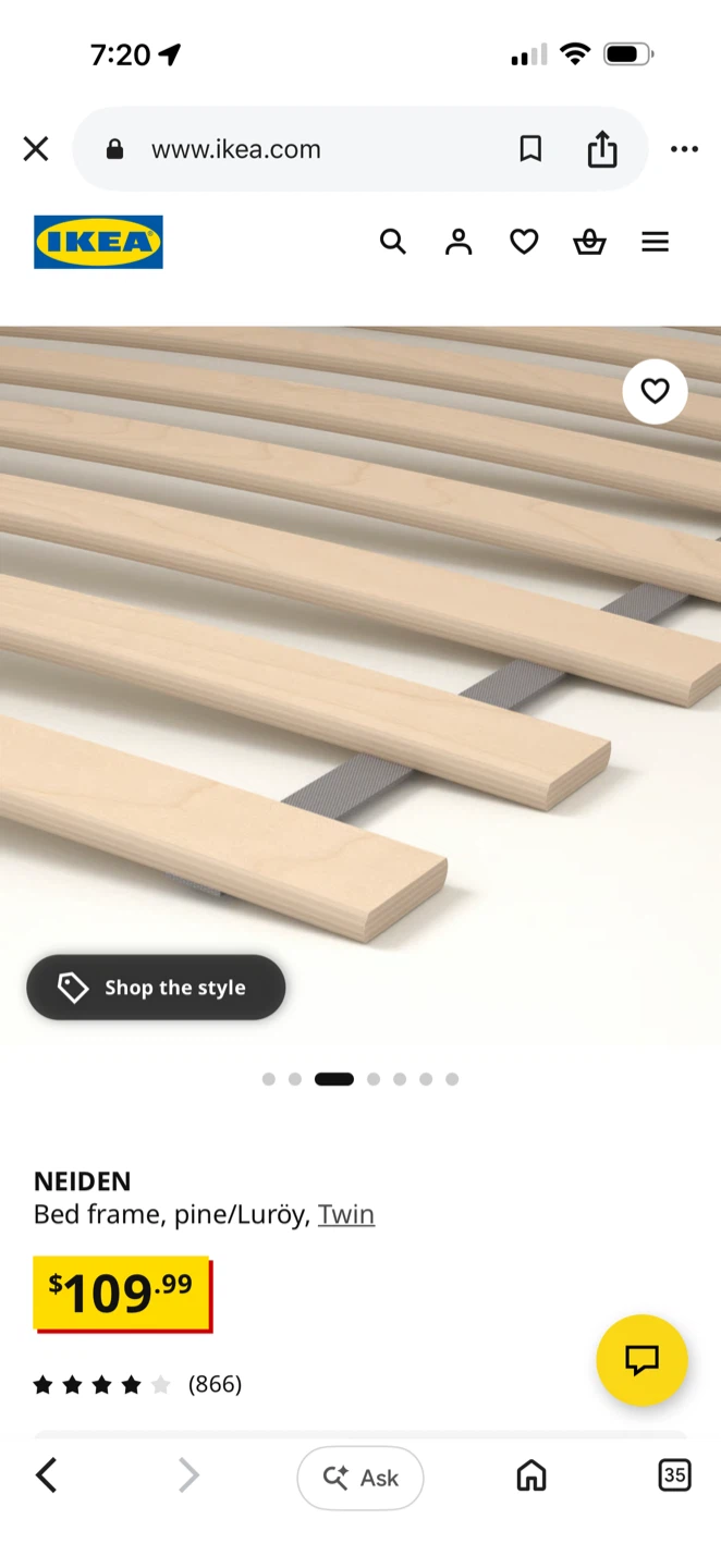 IKEA NEIDEN Bed Frame - Twin - photo 2