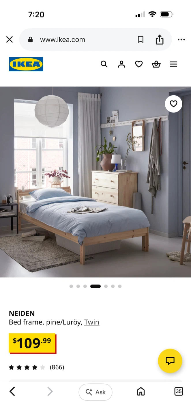 IKEA NEIDEN Bed Frame - Twin - photo 3