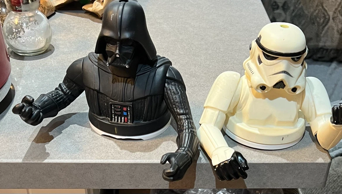 Star Wars Darth Vader & Stormtrooper Figurine Containers
