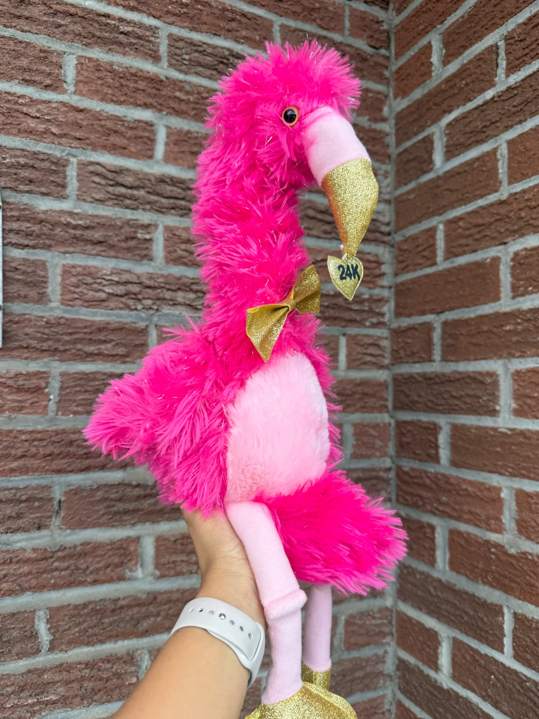Pink Flamingo Plush Toy with music - photo 3