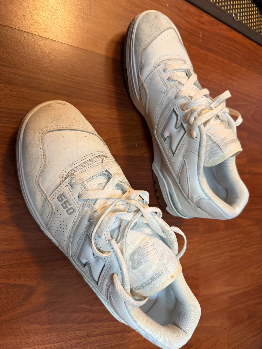 New Balance 550 White Sneakers size 10 - photo 2