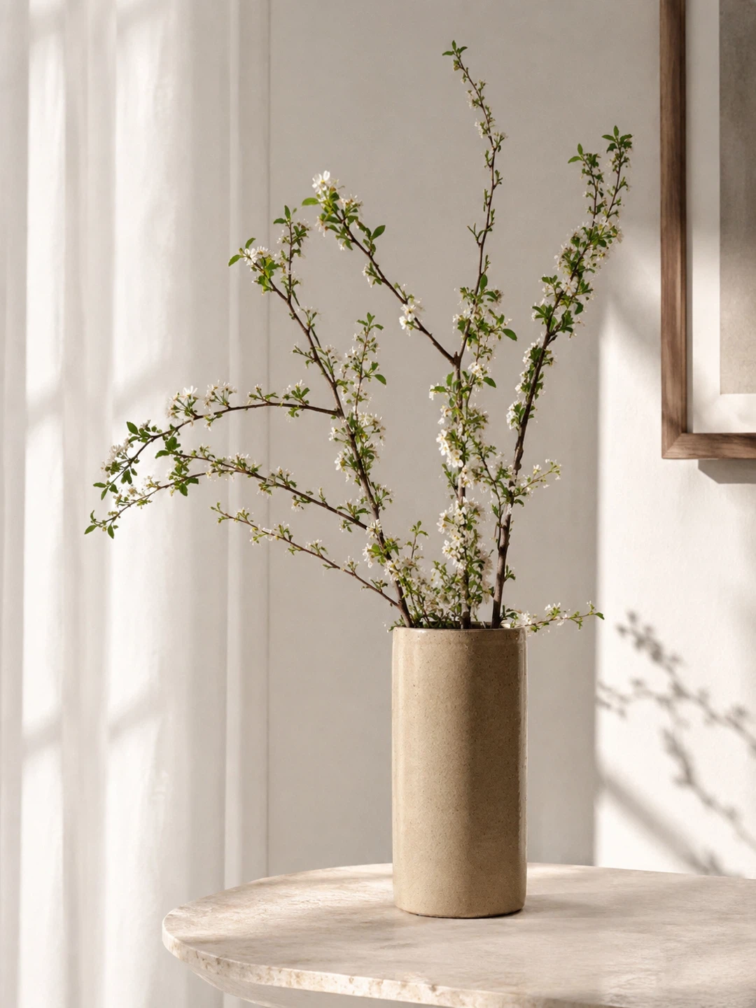 Cylindrical Ceramic Vase