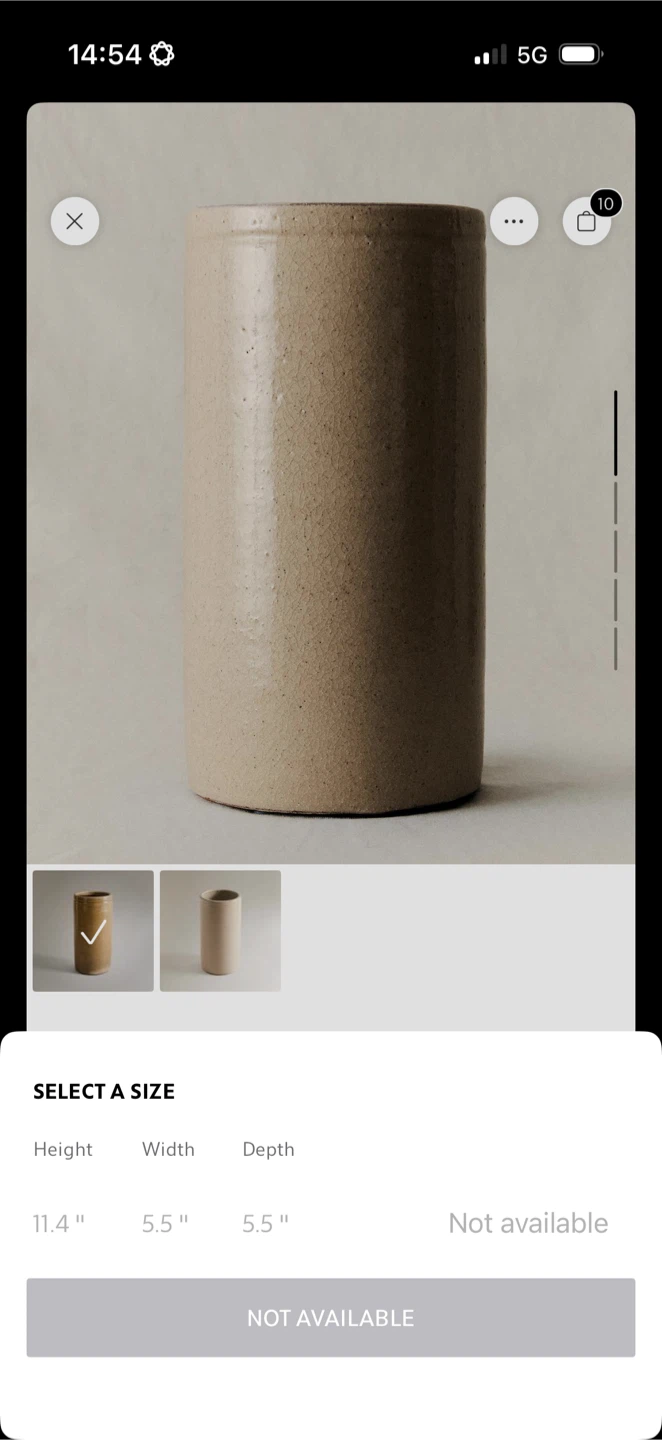 Cylindrical Ceramic Vase - photo 3