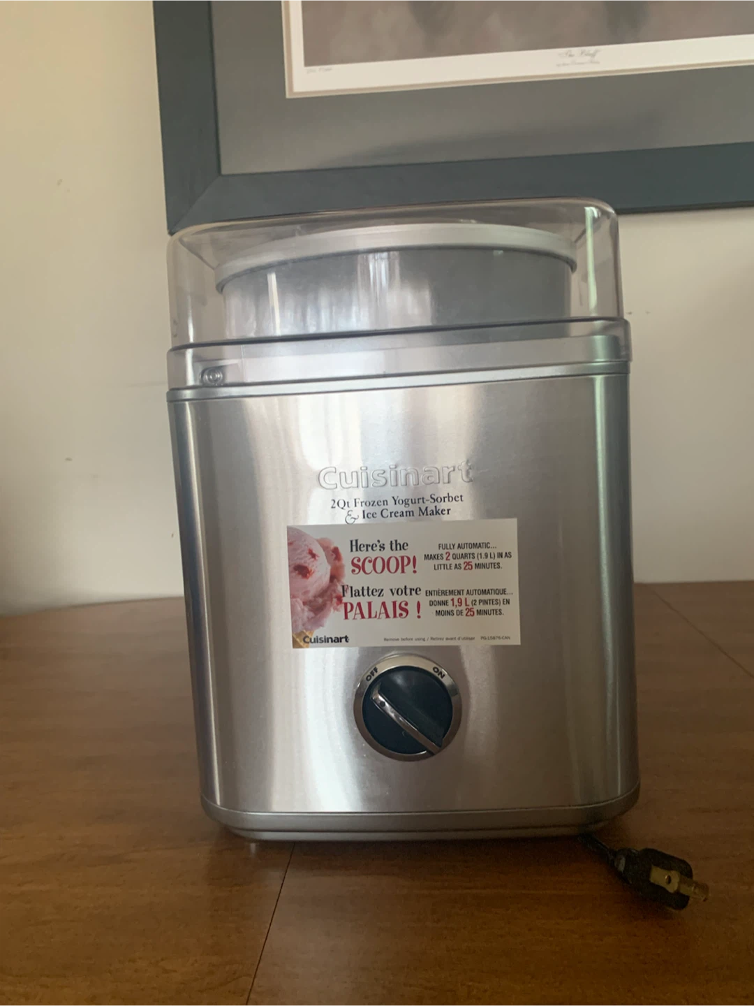 Cuisinart 2 Qt. Frozen Yogurt-Sorbet & Ice Cream Maker