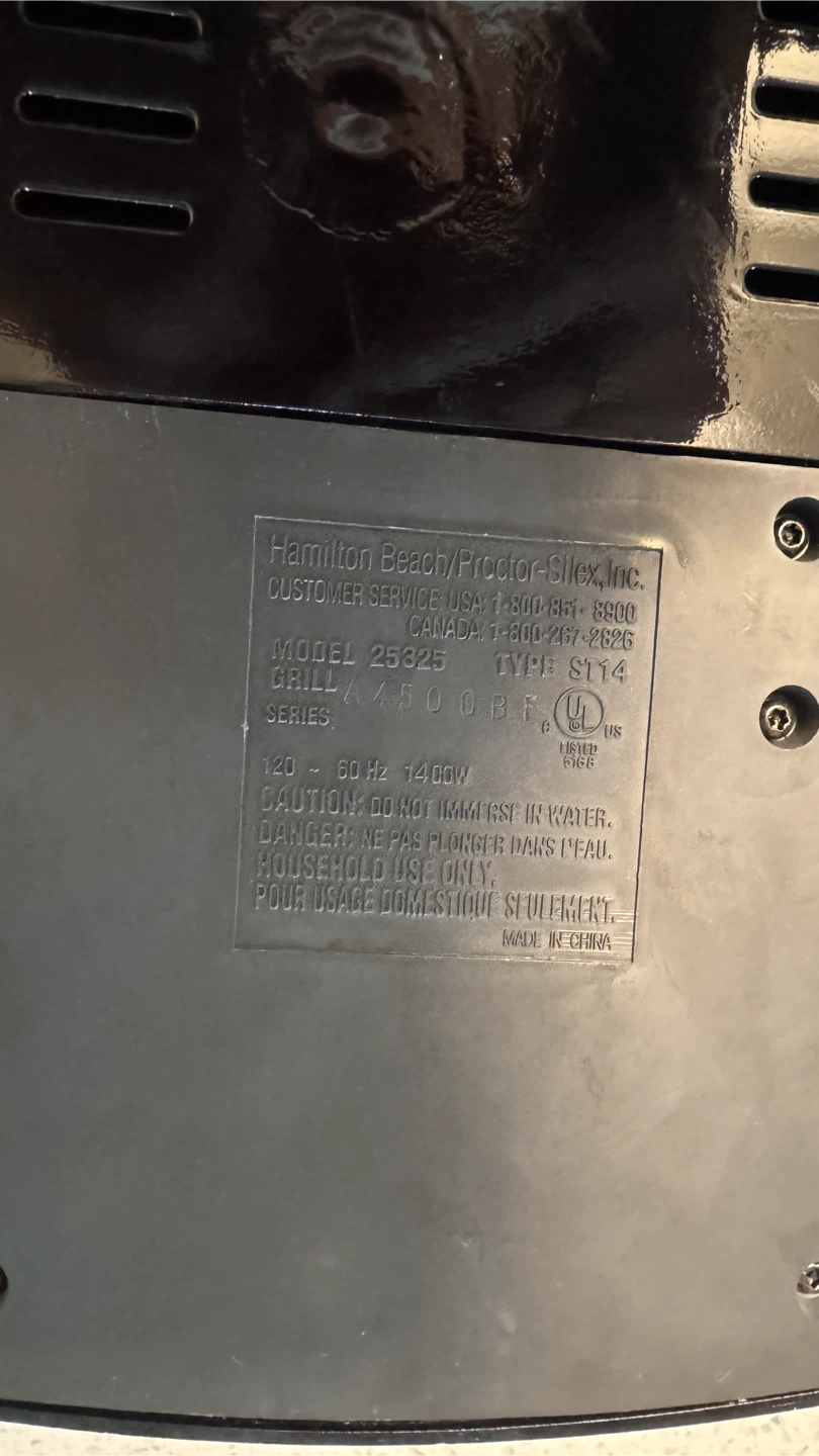 Hamilton Beach Electric Grill - photo 5