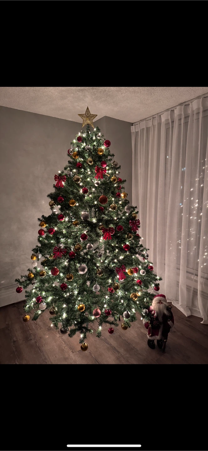 Large 7ft +-Christmas Tree with All Ornaments