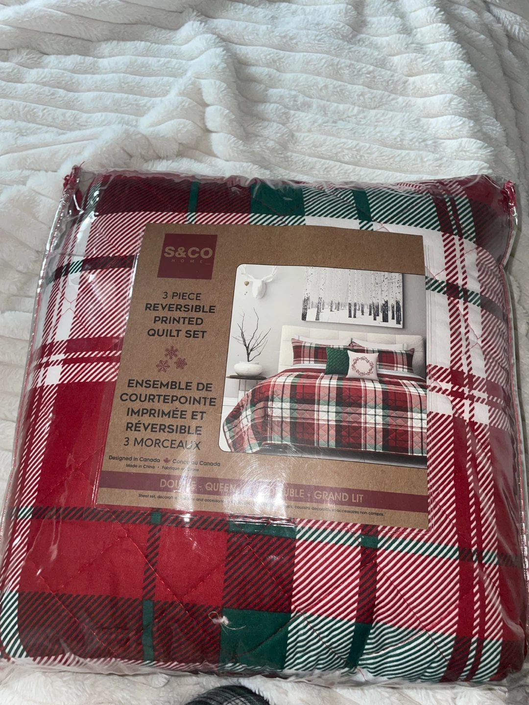 S&Co 3 Piece Reversible Printed Quilt Set - photo 2