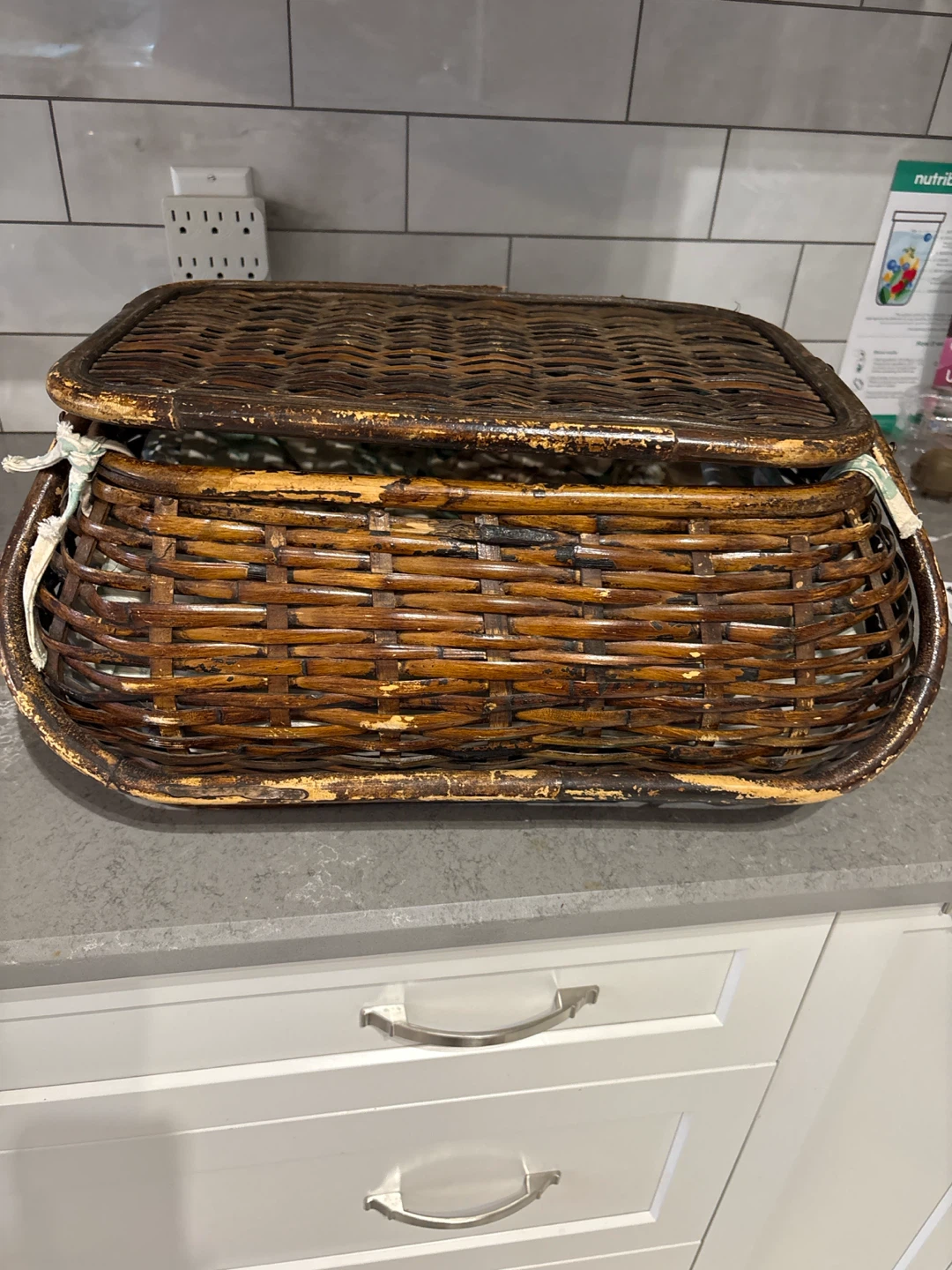 Vintage Wicker Picnic Basket