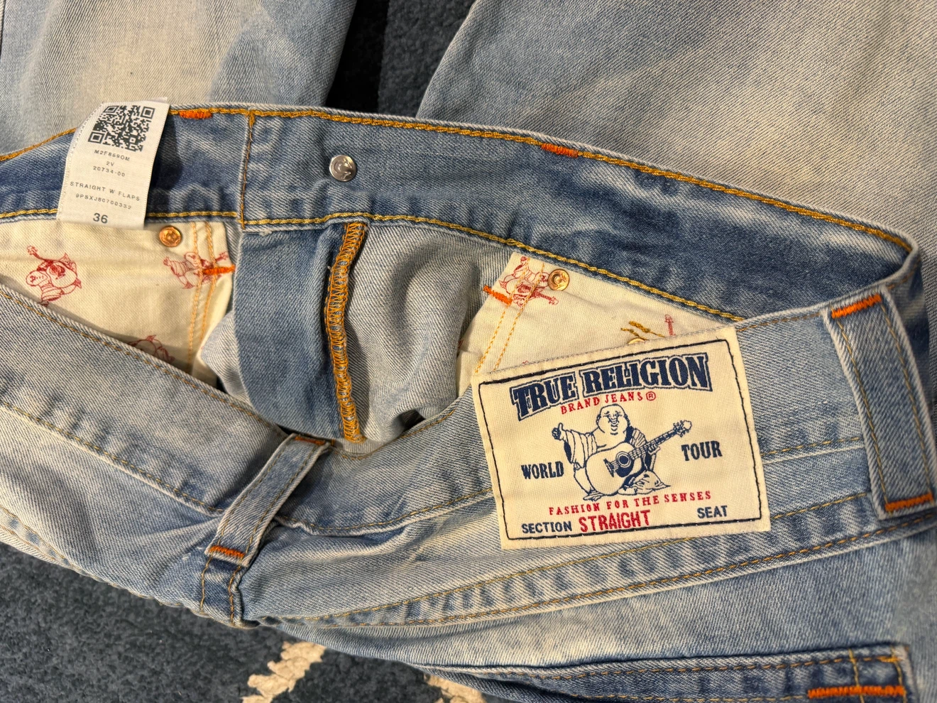 True Religion Straight Jeans  36x32 - photo 4