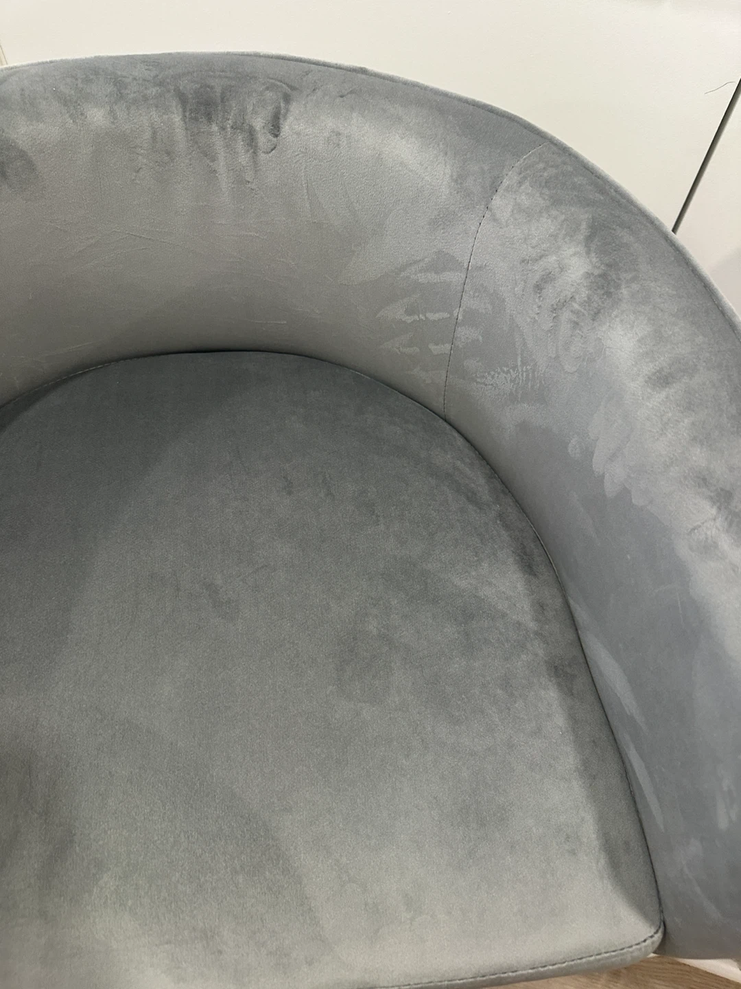 Grey Velvet Bar Stool - photo 4