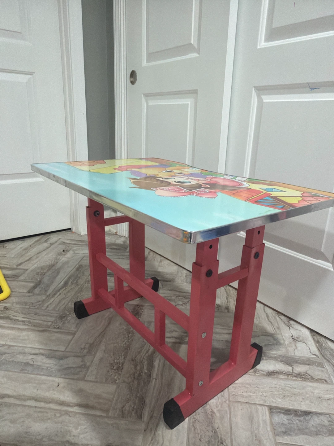 Kids Adjustable Height metal Desk Table - photo 2