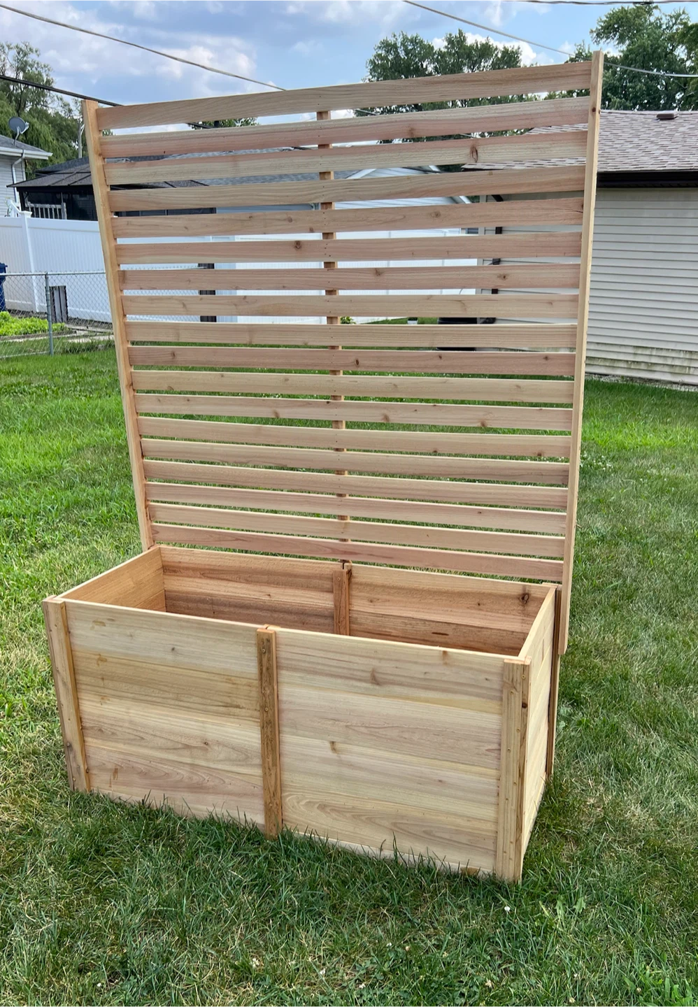 6-Foot privacy screen Handmade Premium Cedar Planter Box - photo 2