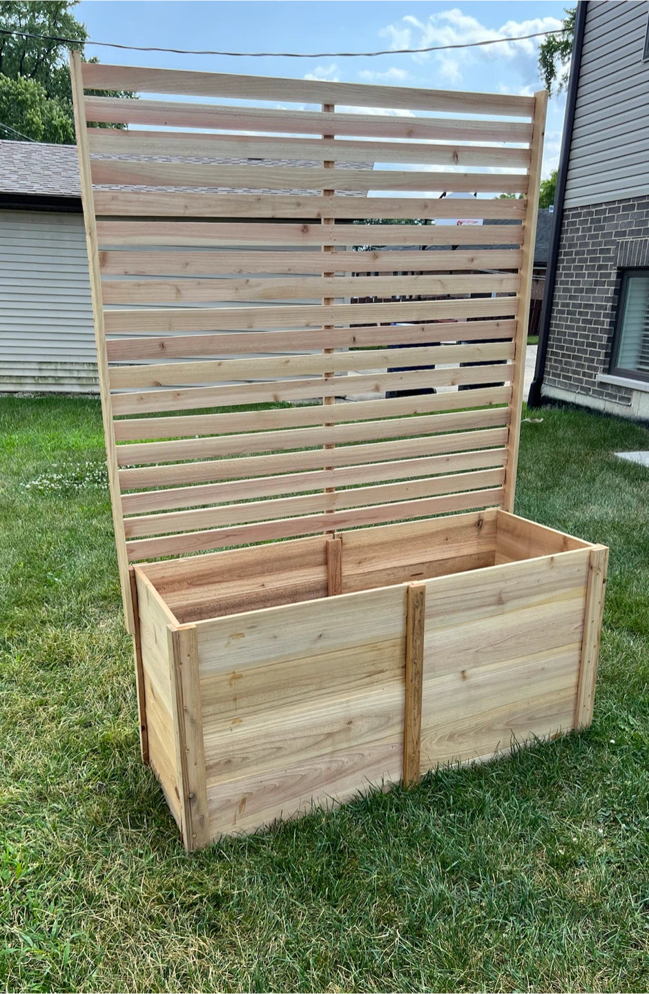 6-Foot privacy screen Handmade Premium Cedar Planter Box - photo 3