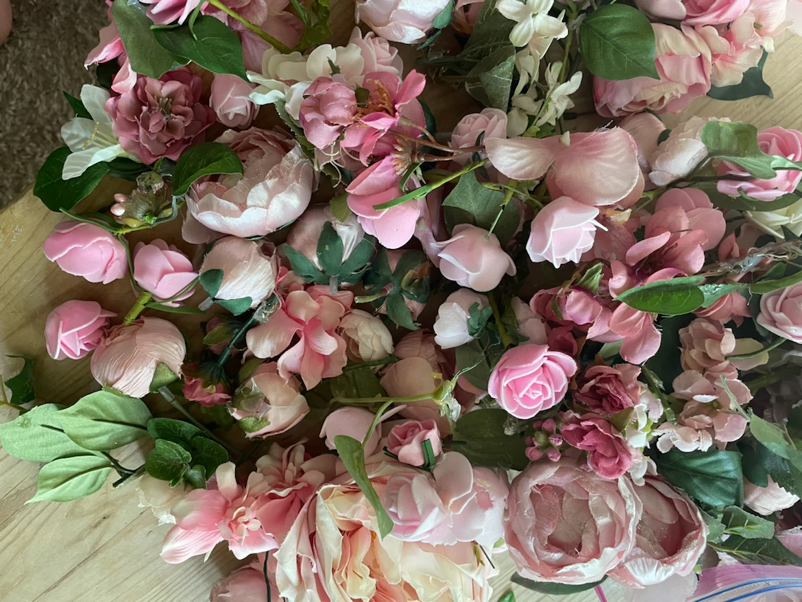 Assorted Pink Artificial Flowers & Petals - photo 2
