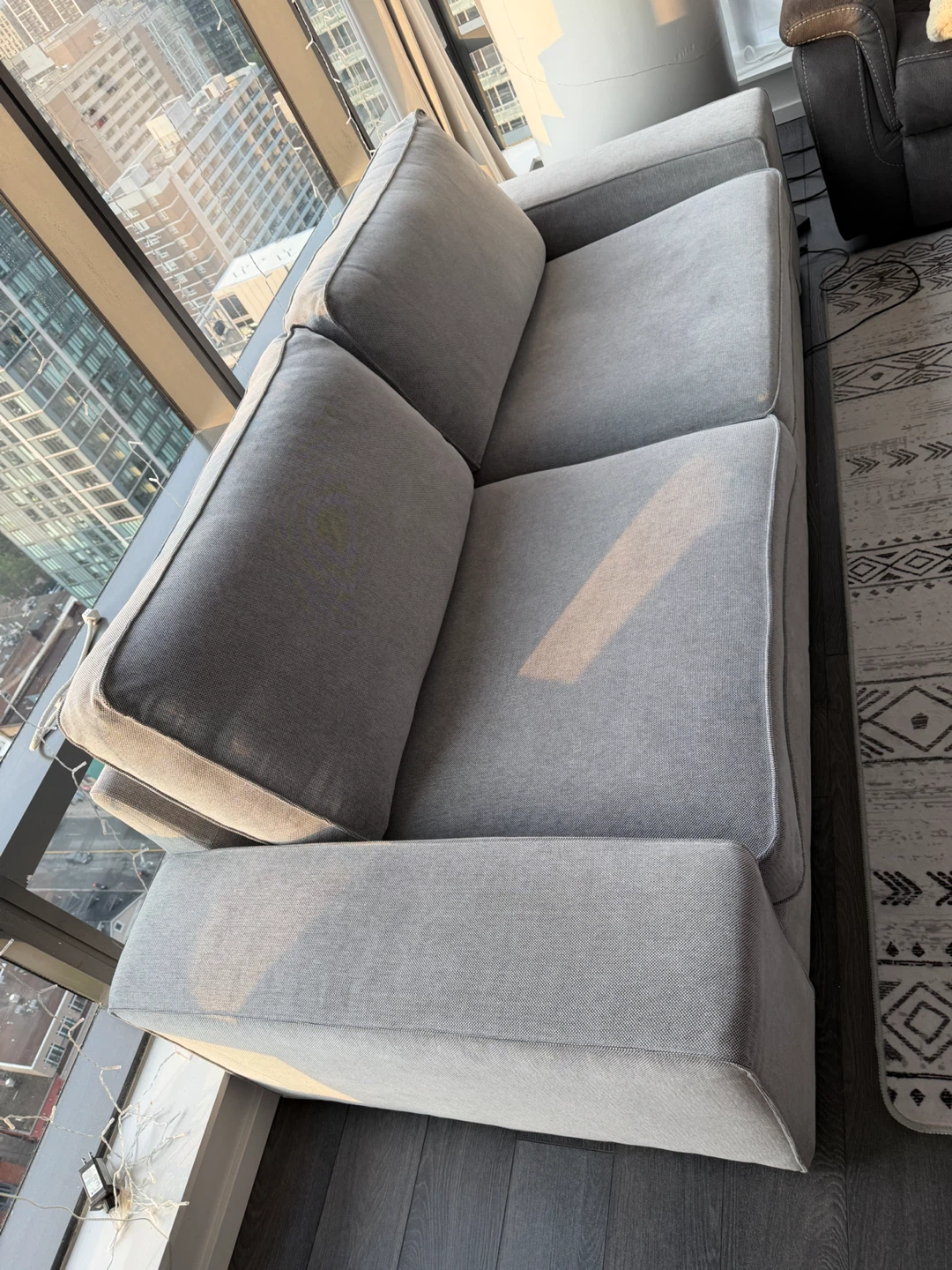 Ikea Kivik - Light Grey (Pet free/Smoke Free), Used Moderately - photo 4