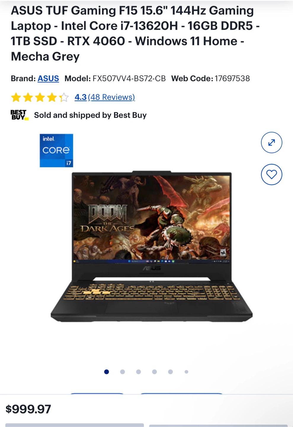 ASUS TUF Gaming laptop