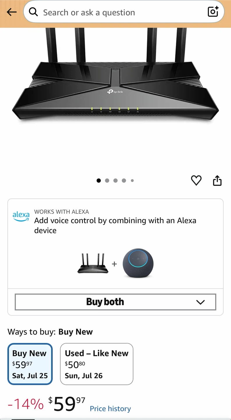 TP-Link Archer AX1500 Wi-Fi 6 Router - photo 2