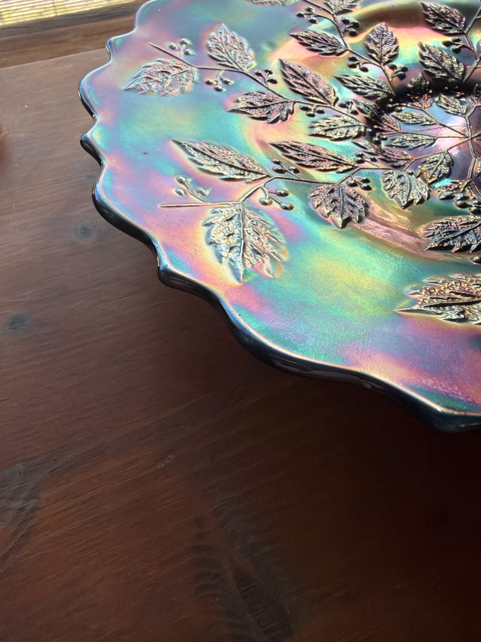 Fenton Art Glass Antique plate       plate  plart - photo 2