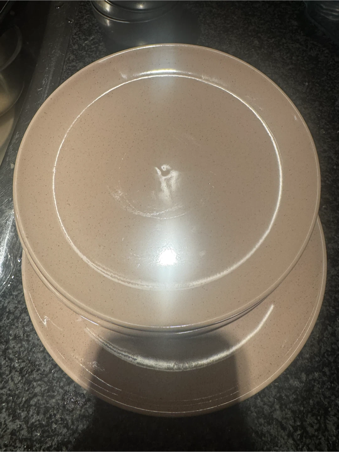 Light Pink Speckled Dinner Plates (Set of 3) - photo 2