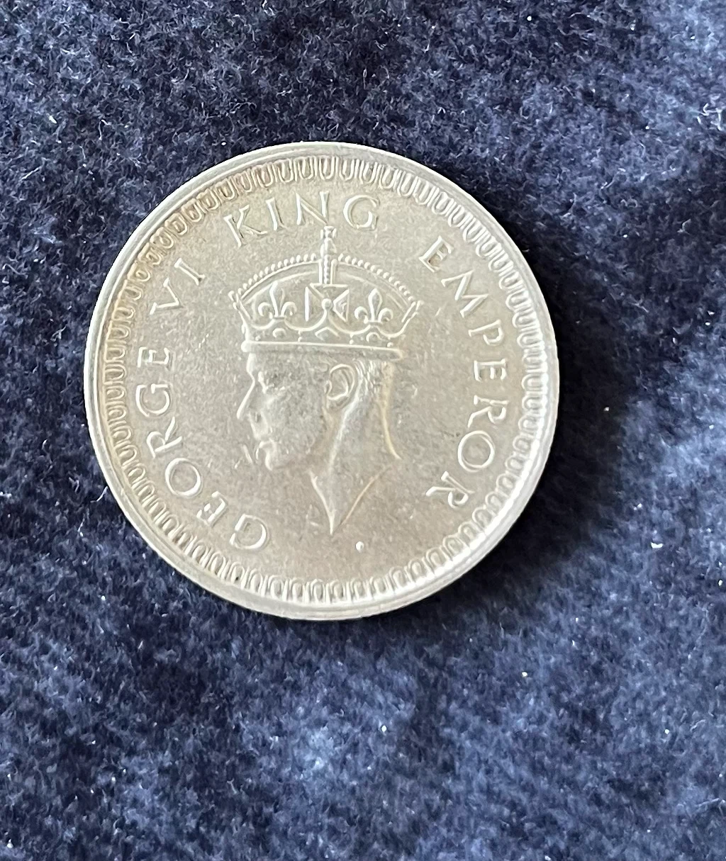 Vintage One Rupee Coin - India 1942 - photo 4