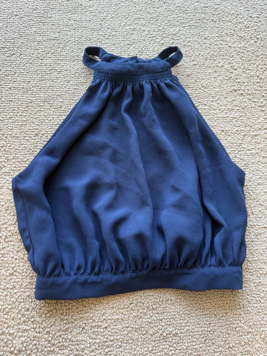 Wilfred Navy Blue Halter Top
