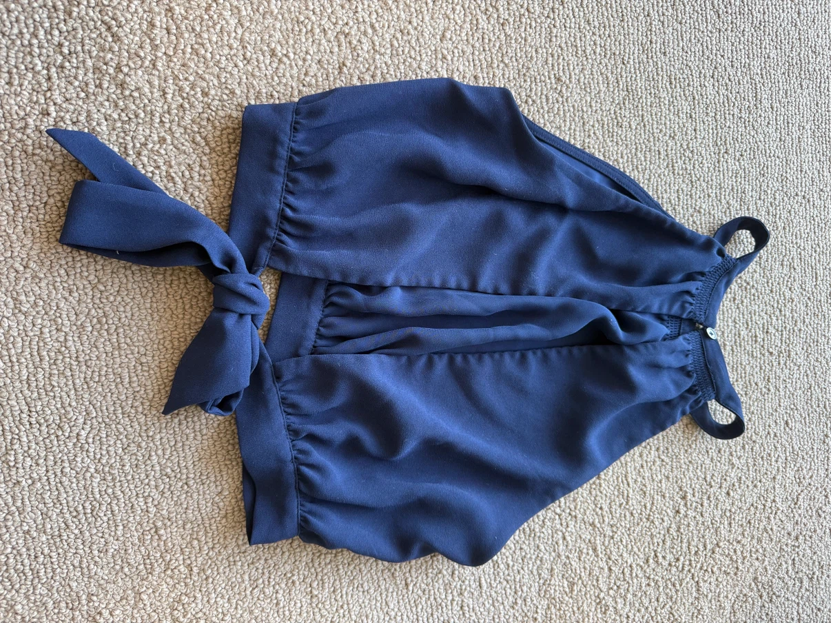 Wilfred Navy Blue Halter Top - photo 2