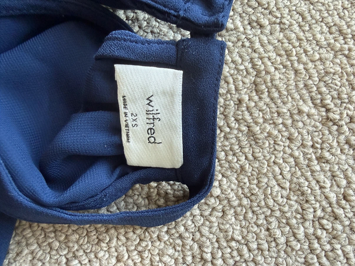Wilfred Navy Blue Halter Top - photo 3