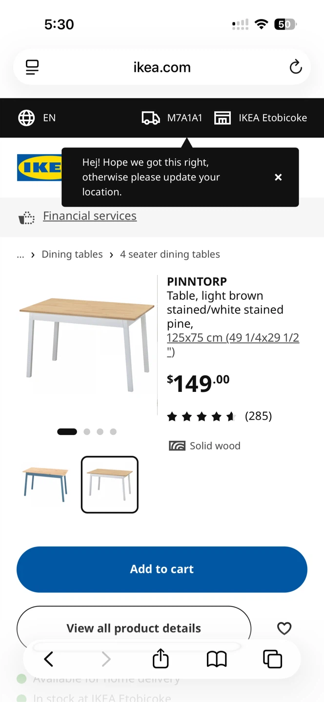 IKEA SANDSBERG Chair, white