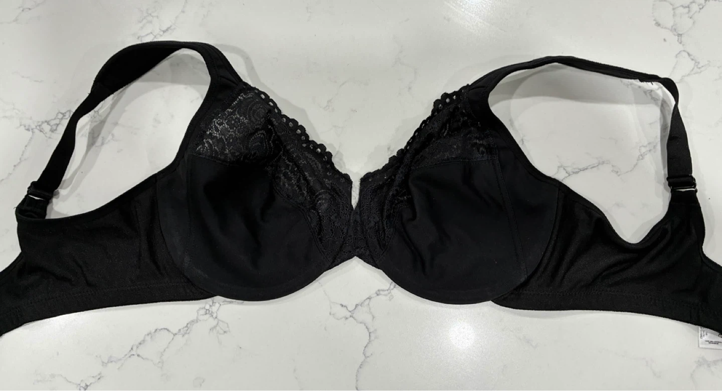 Glamorise Black Lace Bra 36DD