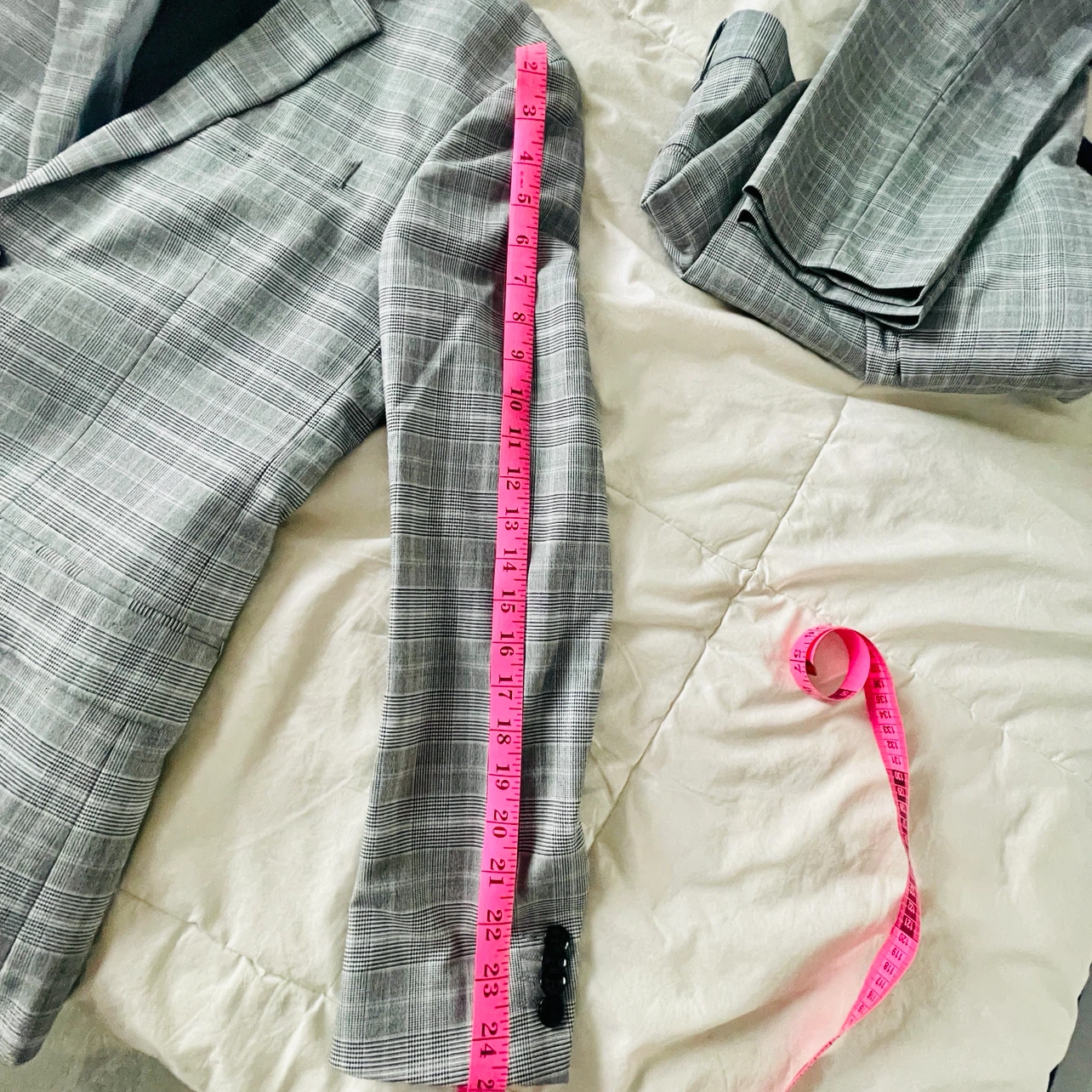 H&M Youth Grey Plaid Suit 2pc - Blazer and Pants Suit - photo 3