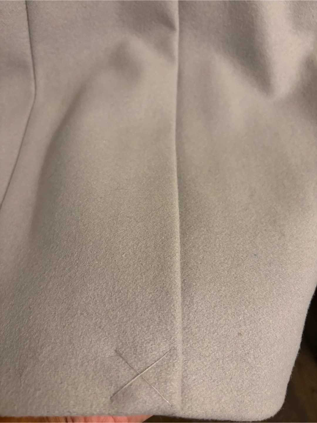 NEW AllSaints Taupe Wool Blend Long Coat - photo 3