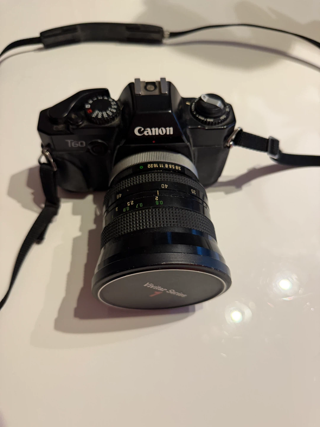 Canon T60 35mm Film Camera with Vivitar Series 1 Lens - photo 4