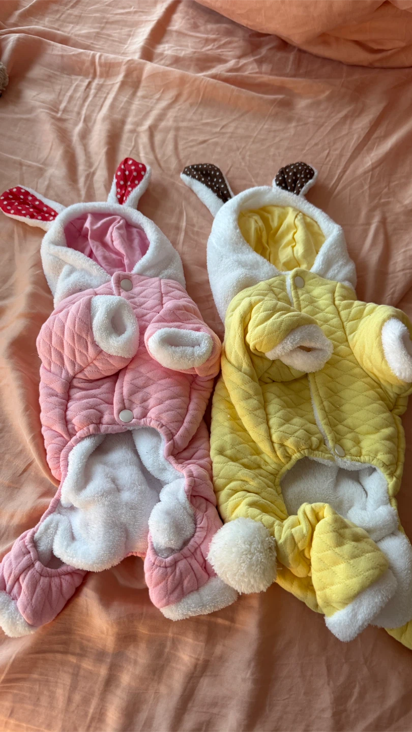 Dog/Pupoy Outfits - Pink & Yellow