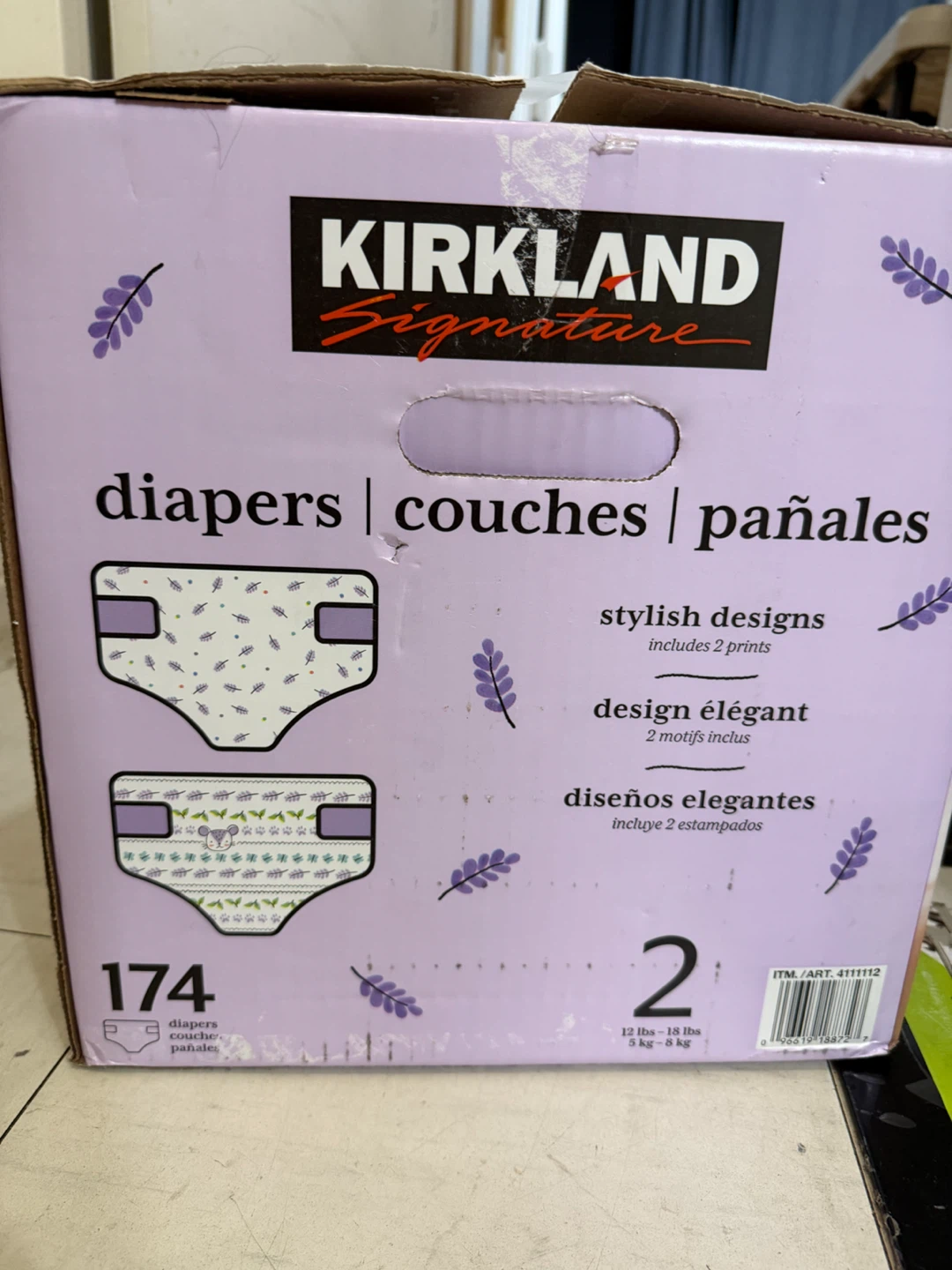 Kirkland Signature Diapers - Size 2 (174 count) - photo 3