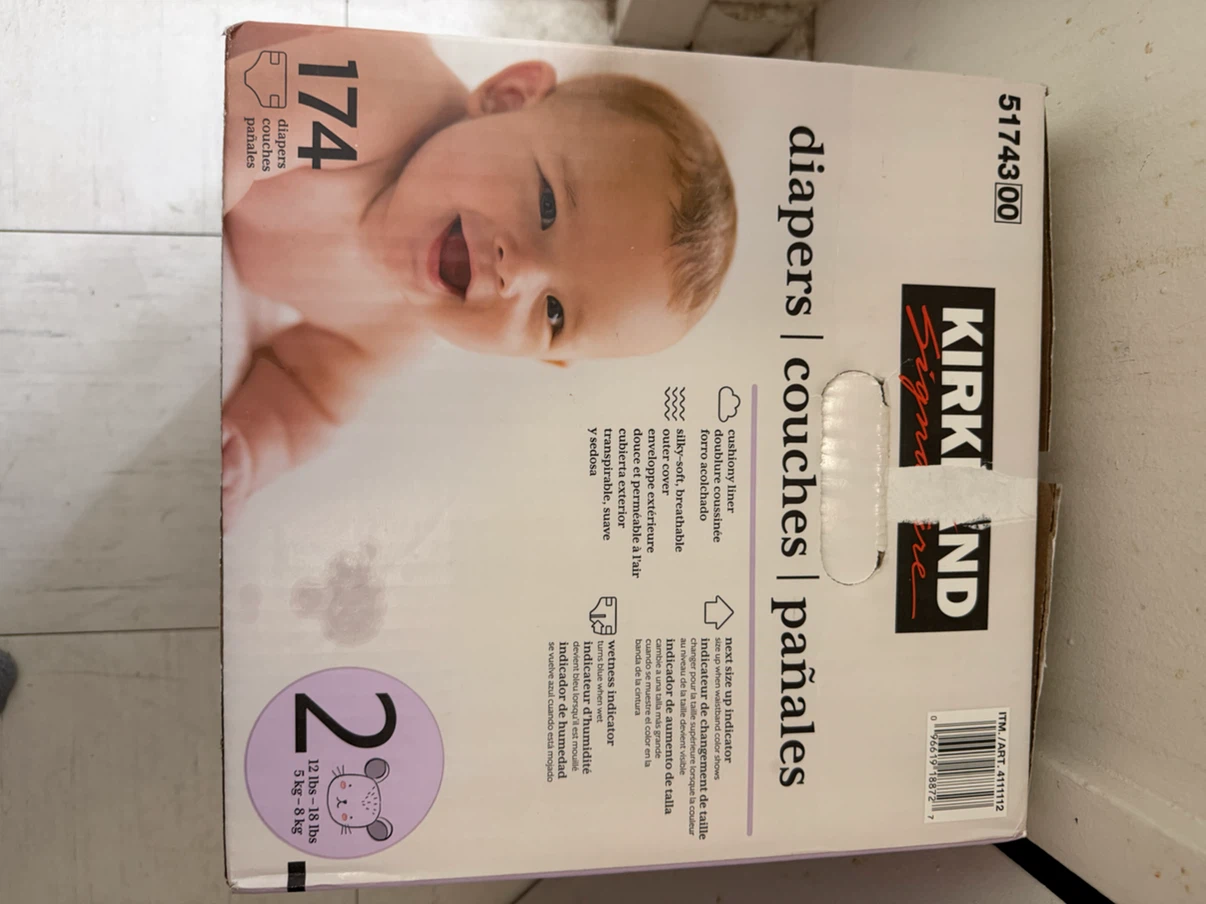 Kirkland Signature Diapers - Size 2 (174 count) - photo 4