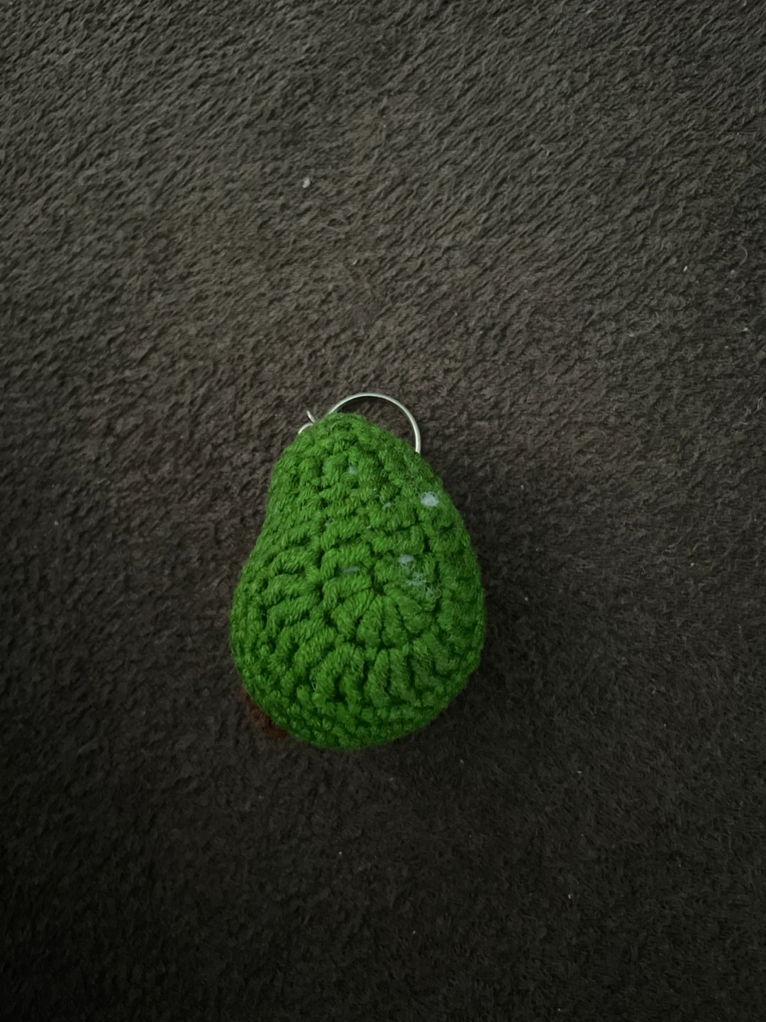 Handmade Crochet Avocado Keychain - photo 2