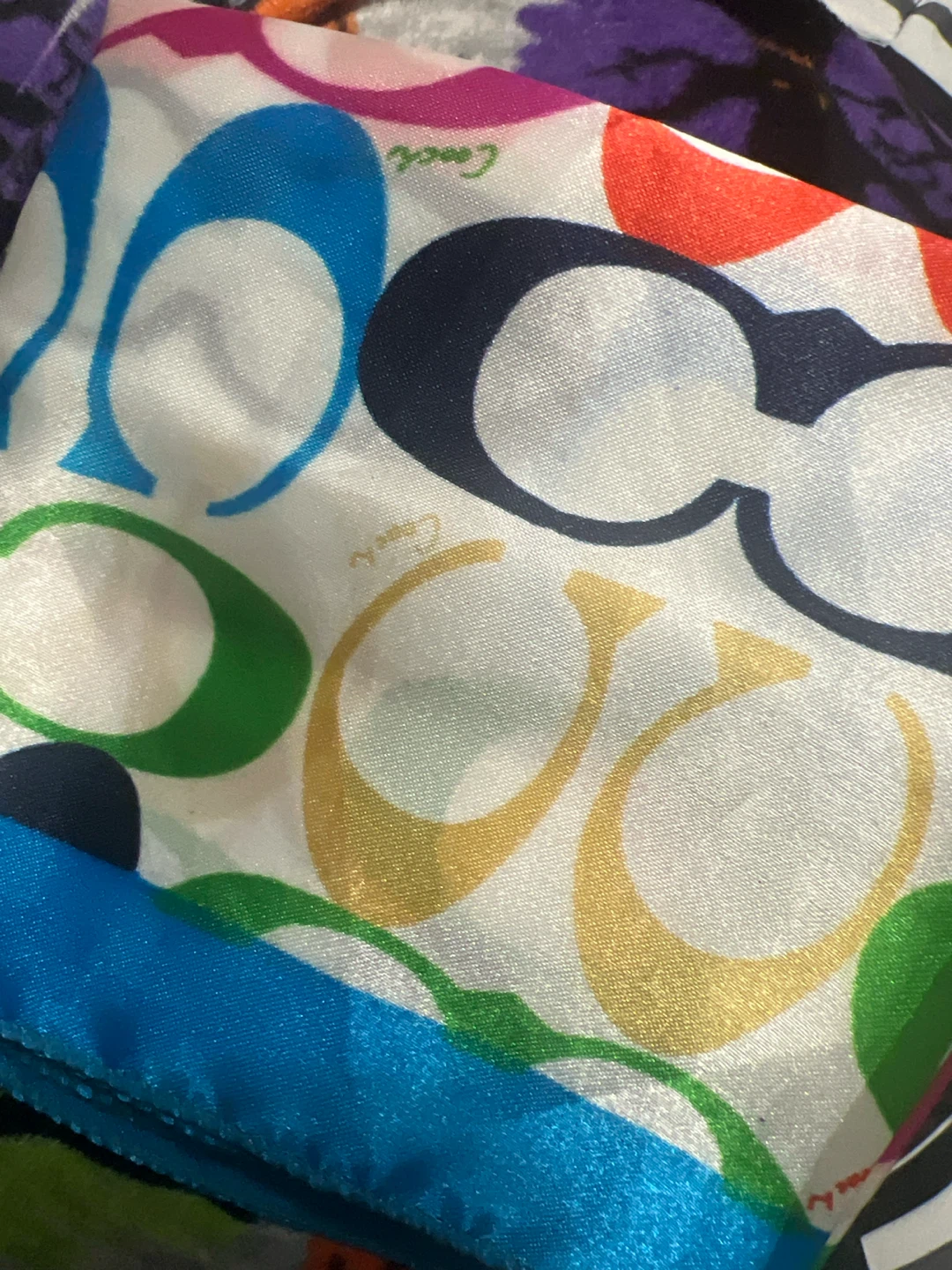Coach Signature C Pattern Silk Scarf