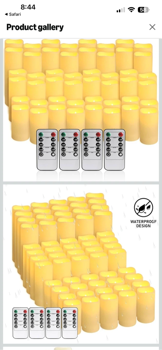 New!  48-Pack LED Flameless Candles - photo 2